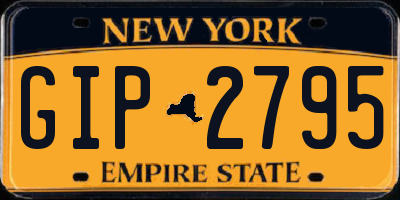 NY license plate GIP2795