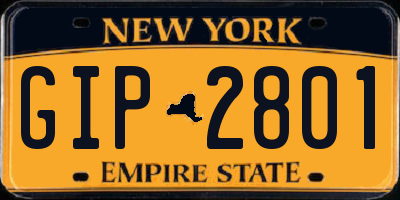 NY license plate GIP2801