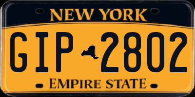 NY license plate GIP2802