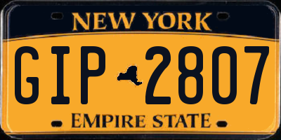 NY license plate GIP2807