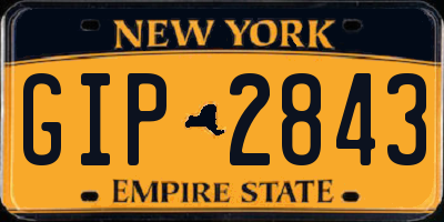 NY license plate GIP2843