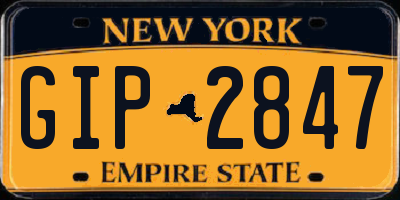 NY license plate GIP2847