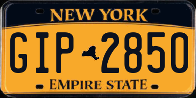 NY license plate GIP2850