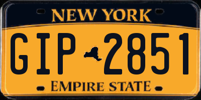 NY license plate GIP2851