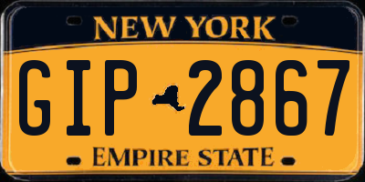 NY license plate GIP2867