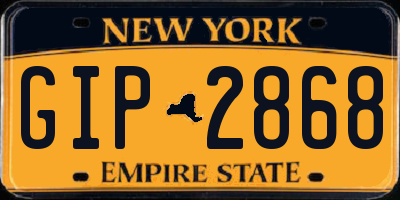 NY license plate GIP2868