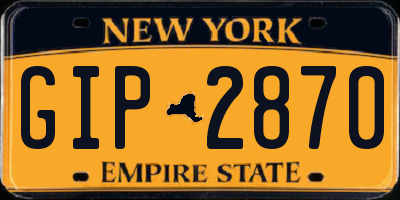 NY license plate GIP2870