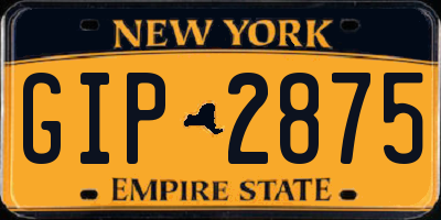NY license plate GIP2875