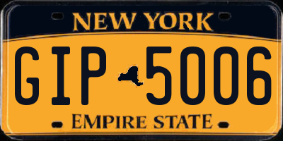 NY license plate GIP5006