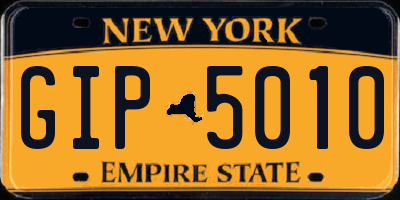 NY license plate GIP5010