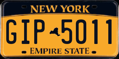 NY license plate GIP5011