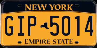 NY license plate GIP5014