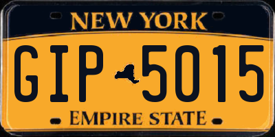 NY license plate GIP5015