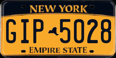 NY license plate GIP5028