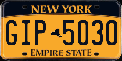 NY license plate GIP5030