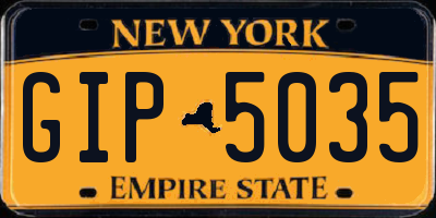 NY license plate GIP5035