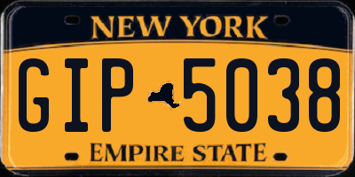 NY license plate GIP5038