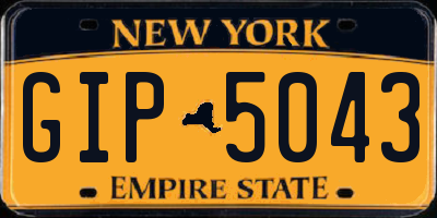 NY license plate GIP5043