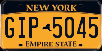 NY license plate GIP5045