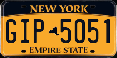 NY license plate GIP5051