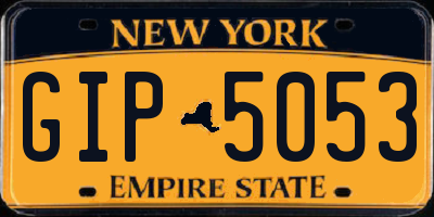 NY license plate GIP5053
