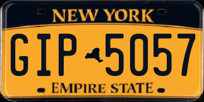 NY license plate GIP5057
