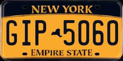 NY license plate GIP5060
