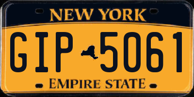 NY license plate GIP5061