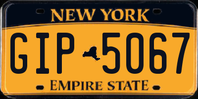 NY license plate GIP5067