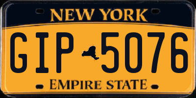 NY license plate GIP5076