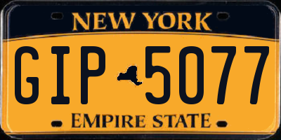 NY license plate GIP5077