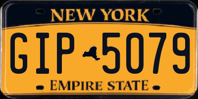 NY license plate GIP5079