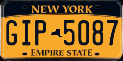 NY license plate GIP5087