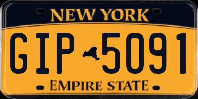NY license plate GIP5091