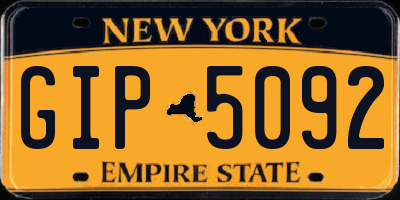 NY license plate GIP5092