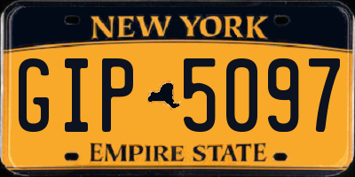 NY license plate GIP5097