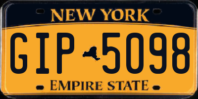 NY license plate GIP5098
