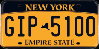 NY license plate GIP5100