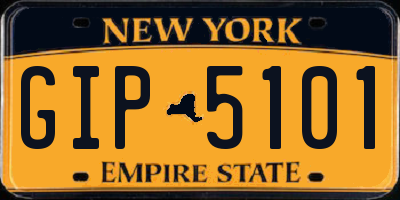 NY license plate GIP5101