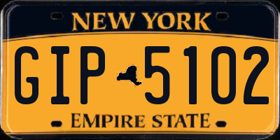 NY license plate GIP5102