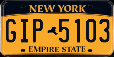 NY license plate GIP5103