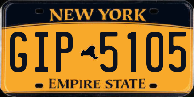 NY license plate GIP5105