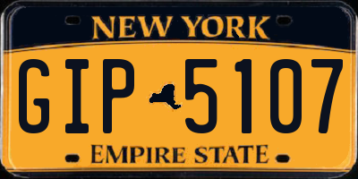 NY license plate GIP5107