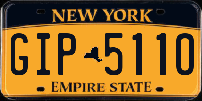 NY license plate GIP5110
