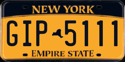NY license plate GIP5111
