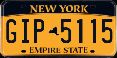 NY license plate GIP5115