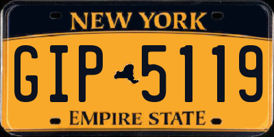 NY license plate GIP5119