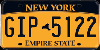 NY license plate GIP5122