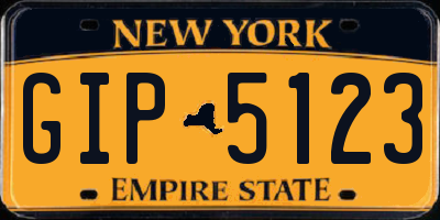 NY license plate GIP5123