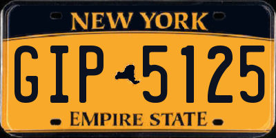 NY license plate GIP5125